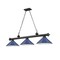 Z-Lite Cordon 3 Light Billiard, Matte Black & Navy Blue 2306-3MB-MNB - alternate 8